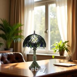 Tiffany Lamp Stained Glass Table Lamps Multicolor Leafage Style Desk Lamp 12X12X