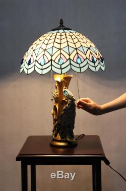 Tiffany Night Stand Lamp Tiffany Tabletop Light Fixture Desk Light Tiffany Shade