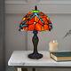 Tiffany Red Dragonfly Style 10 Inch Table Lamp Stained Glass Shade For Room Uk