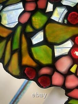 Tiffany Reproduction Cherry Blossom Stained Glass Lamp Shade 22