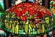 Tiffany Reproduction Tulip Red Orange Stained Glass Lamp Shade 22w No Base