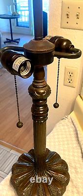 Tiffany Sale Stain-Glass Style 2bulb 2chain Table Lamp U/Labs 18w x 29t Lovely