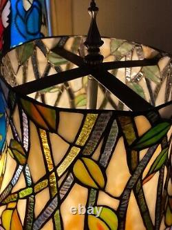 Tiffany Sale Stain-Glass Style 2bulb 2chain Table Lamp U/Labs 18w x 29t Lovely