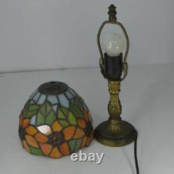 Tiffany Small Table Lamp Country Sunflower Stained Glass Bedside Lamp New