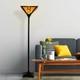 Tiffany Stained Glass Egyptian Style Metal Floor Lamp Vintage Lighting Led Bulb