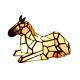 Tiffany Stained Glass Horse Pony Table Lamp Night Lighting Home Decoration Gift