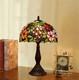 Tiffany Stained Glass Nightstand Lamp With Floral Pattern Table Lamp Living Room