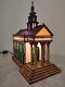 Tiffany Stained Glass Table Lamp Church (no. 1653) By New Lite Source