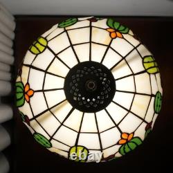 Tiffany Stained Glass Table Lamp Creative Cactus Style Unique Gift for Nature En