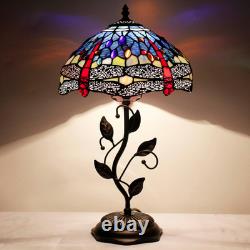 Tiffany Stained Glass Table Lamp Dragonfly 19 Reading Light