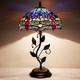 Tiffany Stained Glass Table Lamp Dragonfly 19 Reading Light