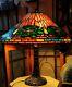 Tiffany Studio Dragonfly Lamp Exquisite Stained Glass Reproduction Free Ship