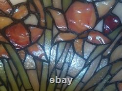Tiffany Studio Stained Glass Lamp Reproduction By Dale Tiffany