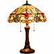 Tiffany-style 16 Reading Lamp Stained Glass Victorian Table Lamp With2-light
