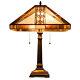 Tiffany-style 16 Stained Glass Lampshade Desk Lamp Mission 2-light Table Lamp