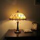 Tiffany Style 2 Bulb Victorian Stained Glass Desk Table Lamp Handcrafted