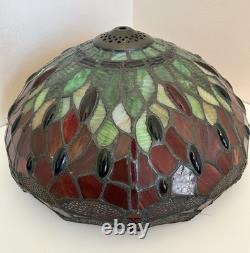Tiffany Style 23 Tall Table Lamp Stained Glass Dragonfly Design