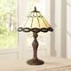 Tiffany Style Accent Table Lamp 18 1/2 Bronze Woven Glass For Bedroom Bedside