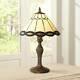 Tiffany Style Accent Table Lamp 18 1/2 Bronze Woven Glass For Bedroom Bedside