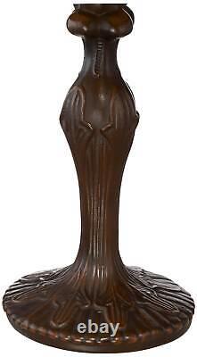 Tiffany Style Accent Table Lamp 18 1/2 Bronze Woven Glass for Bedroom Bedside