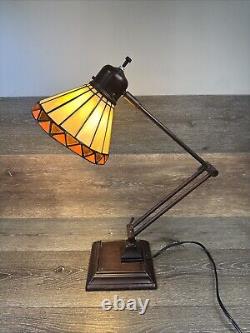 Tiffany Style Adjustable Arm Desk Lamp 24 Arm