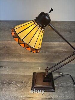 Tiffany Style Adjustable Arm Desk Lamp 24 Arm