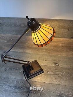 Tiffany Style Adjustable Arm Desk Lamp 24 Arm