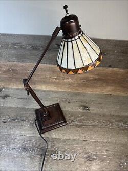 Tiffany Style Adjustable Arm Desk Lamp 24 Arm