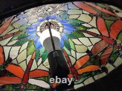 Tiffany Style Art Nouveau Dragonfly Stained Glass Lamp