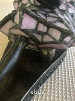 Tiffany-Style Ballerina Mosaic Stained Glass Accent Lamp Rare Design By UL'08