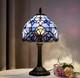 Tiffany Style Baroque Stained Glass Table Lamp Vintage Bedside Light Home Decor