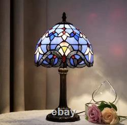 Tiffany Style Baroque Stained Glass Table Lamp Vintage Bedside Light Home Decor