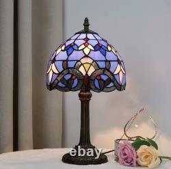 Tiffany Style Baroque Stained Glass Table Lamp Vintage Bedside Light Home Decor