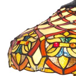 Tiffany Style Baroque Theme Stained Glass Floor Lamp