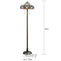 Tiffany Style Baroque Theme Stained Glass Floor Lamp