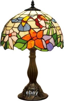 Tiffany Style Bedside Table Lamp with Hummingbird Shade