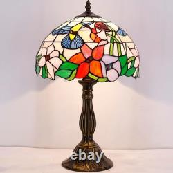 Tiffany Style Bedside Table Lamp with Hummingbird Shade