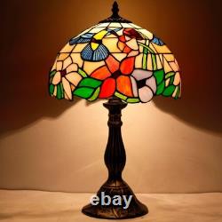 Tiffany Style Bedside Table Lamp with Hummingbird Shade