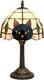 Tiffany Style Black Cat Stained Glass Table Lamp Cute Small Quirky Table Lamp Be