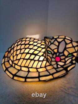 Tiffany Style Cat Lamp Home Lighting Decorate Night Light