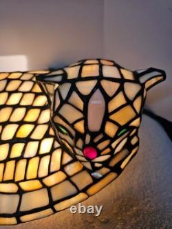 Tiffany Style Cat Lamp Home Lighting Decorate Night Light