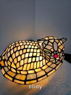 Tiffany Style Cat Lamp Home Lighting Decorate Night Light