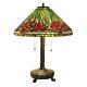 Tiffany Style Daffodil 25 In. Bronze Table Lamp Stained Glass Handcrafted Lamp