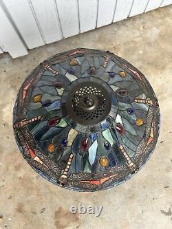 Tiffany Style Dragon Fly Stained Glass Lamp