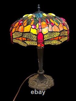 Tiffany Style Dragonfly Table LampDragonfly Base