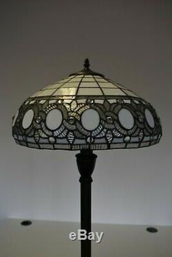 Tiffany Style Floor Lamp 16inch Vintage Stained Glass Light Handcrafted Lamps