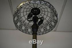 Tiffany Style Floor Lamp 16inch Vintage Stained Glass Light Handcrafted Lamps