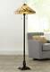 Tiffany Style Floor Lamp Bronze Mission Stained Glass For Living Room Reading