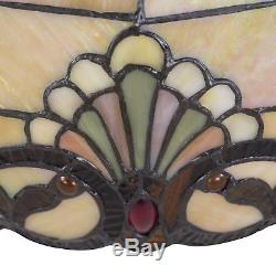 Tiffany Style Floor Lamp Double Lit Lamp Home Decor Stained Glass Light