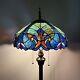 Tiffany Style Floor Lamp Green Blue Stained Glass Included Led Bulbs 64h16w